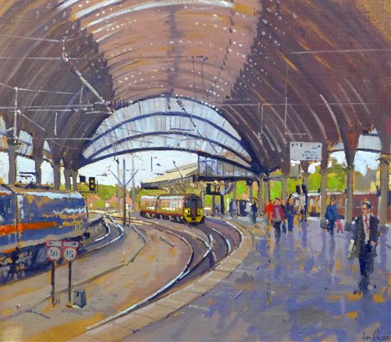 Ian Cryer ROI (b.1959) York Station 40 x 45cm